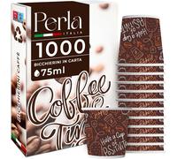 1000 Pz Bicchierini Caffe Di Carta Biodegradabili Biocompostabili Tazzine 75 Ml