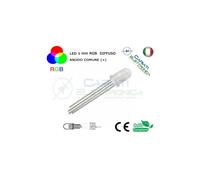 1000 pz Led RGB DIFFUSO 5mm 4 pin 8000mcd ANODO COMUNE
