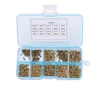 1000 pz M0.9 M1.3 5 7 Rivetti Doppio Lato Circuito PCB Chiodi Metallo Hollow Rivetto Assortimento Kit Hollow Rivet Setter