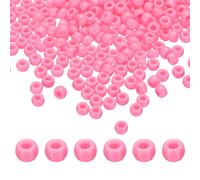 1000 pz perline rosa brillante pony 6x9mm perline acriliche in plastica barile