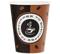 '1000 PZ. Tazza di Caffè Topline,Coffee to go, Rivestiti in cartone, 8oz, 200 ML