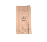 1000 Sacchetti da forno 14+6x27 cm in carta kraft marrone per uso alimentare senza grasso stampato in nero