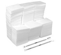 1000 salviette per rimuovere lo smalto in gel, senza pelucchi, in cotone assorbente per la rimozione dello smalto, per la preparazione delle unghie e la cura delle unghie, con 2 spingi cuticole, per
