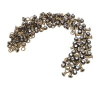 1000 set 4x8x7mm rivetti cavi occhielli in metallo bronzo for abbigliamento borsa mestiere di carta fai da te per lavori di bricolage, pelle