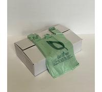 1000 Shopper BUSTE COMPOSTABILE BIODEGRADABILE da 5 gr 22x40 sacchetti 22+12x40