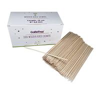 1000 Spiedini di Legno di 15 cm e Ø 2.5 mm di diametro. Bastoncini di Betulla per Grigliate, Barbecue, Carne, Verdure. Bastoncini di Legno per Lavoretti