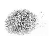 1000 spille da balia squisite e piccole, 19 mm, in metallo, accessori per abbigliamento, per tagliare e fissare (argento)
