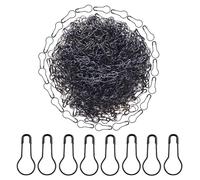 1000 spille di sicurezza in metallo nero per lampadina, spilla a forma di calabash per abbigliamento, artigianato e accessori per la casa fai da te, adatte per il sarto.