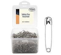 1000 spille di sicurezza, spille da 2.8 cm, in metallo argentato, per cucito, mollette per abbigliamento, 28 mm, kit di accessori per il cucito per abbigliamento per bambini, gioielli Makin (2.8 cm)