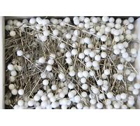 1000 Buona Bianche Spilli Testa IN Plastica Spilli 3,2 CM Ago Artigianale Aghi