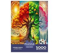 1000 Stück Baum des Lebens Puzzle Lernspiel Spielzeug Wunderschönes Dekoration Herausforderndes Heilige Pflanzen Puzzle Für Damen, Herren, Kinder Ab 14 Jahren 70x50cm/1000pcs