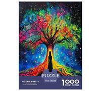 1000 Stück Baum des Lebens Puzzles Familien-Puzzlespiel Heimdekoration Herausforderndes Heilige Pflanzen Puzzle Für Damen, Herren, Kinder Ab 14 Jahren 38x26cm/1000pcs