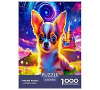 1000 Stück Chihuahua Puzzle Perfekt Für Spieleabende Wunderschönes Dekoration Anspruchsvolles Netter Hund Puzzle Für Erwachsene Und Kinder 70x50cm/1000pcs