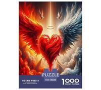 1000 Stück Engel Flügel Puzzles Lernspiel Spielzeug Wunderschönes Dekoration Herausforderndes Gottheit Puzzle Für Erwachsene Und Kinder 38x26cm/1000pcs