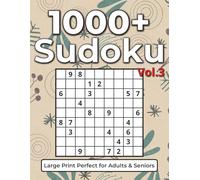 1000 Sudoku for Adults: Sudoku Puzzle Book for Adults | 1000 Hard Level Puzzles with Solutions | Large Print 8.5×11 Clear & Easy to Read | Ideal for ... | Brain Training & Relaxation | Vol. 3
