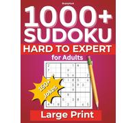 1000+ Sudoku Hard to Expert for Adults: 150+ Jokes & Large Print Puzzles for Stress Relief, Mindful Relaxation & Cognitive Fitness - Complete ... for Vacations, Holidays & Leisure Moments
