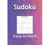 1000+ Sudoku Puzzle Book for Adults Easy: Medium & Hard Sudoku with Solutions | Brain Games for Stress Relief & Mental Fitness