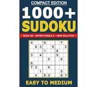 1000+ Sudoku Puzzles Easy to Medium: Compact Edition • Instant QR Solution Access