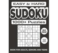 1000+ Sudoku Puzzles for Adults - Black & White Brain Game Edition in Big Print: A Minimalist 8.5x11 Sudoku Puzzle Book Featuring 1000+ Easy to Hard ... for Adults, Seniors, and Puzzle-Loving Teens