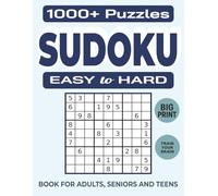 1000+ Sudoku Puzzles for Adults - Blue Serenity Edition in Big Print for Seniors and Teens: A Soothing 8.5x11 Sudoku Puzzle Book Featuring Over 1000 ... Seniors, and Stress-Free Brain Exercise