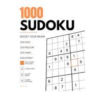 1000 Sudoku Puzzles for Adults: Easy, Medium, Hard & Expert | Large Print | Solutions Included