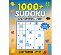 1000+ Sudoku Puzzles for Adults: Easy to Expert Difficulty Levels with Solutions