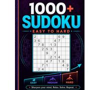 1000+ Sudoku Puzzles for Adults: Easy to Hard Sudoku with Solutions and Helpful Hints | 1,008 Puzzle Book with 336 Easy, 336 Medium, and 336 Hard Sudoku Puzzles
