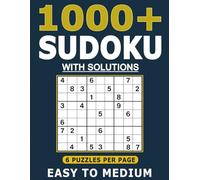 1000+ Sudoku Puzzles for Adults: Easy to Medium Sudoku Book With Full Solutions | Sudoku Puzzles for Adults, Teens & Seniors | 400 Bonus Puzzles