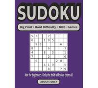 1000+ Sudoku Puzzles for Adults & Seniors - Hard Difficulty Only: Big Print Sudoku Puzzle Book Includes Over 1000 Hard Puzzles to Sharpen Logic, Boost Focus, and Build Mental Stamina - Bonus Content Included