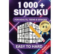 1000+ Sudoku Puzzles for Adults, Teens and Seniors: Volume 5 - More Than 1000 Sudoku Puzzles from Easy to Hard - Great for Travel Activities