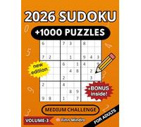 1000+ Sudoku Puzzles for Adults: Train your brain with Medium level puzzles with Solutions (Vol. 3)