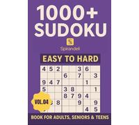 1000+ Sudoku Puzzles | Vol. 04: Perfect Challenge for for Adults, Teens and Seniors with Solutions at End of Book