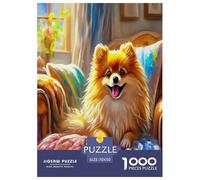1000 Teile Pommern Puzzle Perfekt Für Spieleabende Wohnungsdekoration Netter Hund Puzzle Perfekt Für Damen, Herren, Kinder Ab 14 Jahren 70x50cm/1000pcs