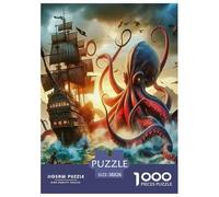 1000 Teile Segelboot Puzzle Lernspiel Spielzeug Wohnungsdekoration Ocean Abenteuer Puzzle Perfekt Für Damen, Herren, Kinder Ab 14 Jahren 38x26cm/1000pcs