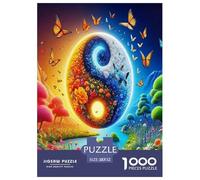 1000 Teile Yin-yang Puzzle Lernspiel Spielzeug Wunderschönes Dekoration Chinesischer Stil Puzzle Perfekt Für Damen, Herren, Kinder Ab 14 Jahren 52x38cm/1000pcs