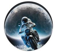 1000-teiliges Puzzle, Astronaut, rund, 1000 Teile, für Erwachsene, zum Entspannen und Herausfordern, farbenfrohe Kunst zur Heimdekoration, ideales Geschenk für Freunde, 1000 Teile (67,5x67,5cm)