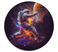 1000-teiliges Puzzle, Astronauten-Puzzle, rund, aus Karton, für Teenager, Familien-Lernspiele, Heimdekoration, Geschenk, 1000 Stück (67,5x67,5cm)