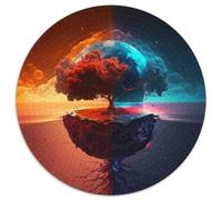 1000-teiliges Puzzle Außerirdische Planetenlandschaft, runde Papppuzzles entwickeln Hand-Auge-Koordinationsfähigkeiten, perfekt als Geburtstagsgeschenk, 1000 Stück (67,5x67,5cm)