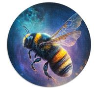 1000-teiliges Puzzle, Bienen-Puzzle, rund, 1000 Teile für Erwachsene, zum Entspannen und Herausfordern, farbenfrohe Kunst zur Heimdekoration, ideales Geschenk für Freunde, 1000 Teile (67,5x67,5cm)