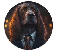 1000-teiliges Puzzle Boss Dog, Papierpuzzle, Geschenk, DIY-Spaß, geeignet für die Dekoration von Zuhause, Wohnzimmer und Büro, 1000 Stück (67,5x67,5cm)