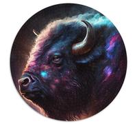1000-teiliges Puzzle Buffalo Nebula, rundes Puzzle mit 1000 Teilen, perfekte Dekoration für Zuhause oder das Büro, ideales Weihnachtsgeschenk, 1000 Teile (67,5x67,5cm)