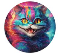 1000-teiliges Puzzle Color Cat, rundes 1000-teiliges Puzzle, anspruchsvolles Denkspiel für Teenager, Spaß für den Spieleabend mit der Familie, 1000 Teile (67,5x67,5cm)