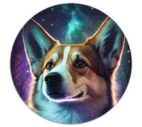 1000-teiliges Puzzle Corgi, rundes 1000-teiliges Puzzle, perfekt für Familienspaß, Partyspiele, Gastgeschenke für Geburtstagspartys, 1000 Teile (67,5x67,5cm)