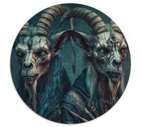 1000-teiliges Puzzle Dark Lord, rundes Puzzle mit 1000 Teilen, perfekte Dekoration für Zuhause oder das Büro, ideales Weihnachtsgeschenk, 1000 Teile (67,5x67,5cm)