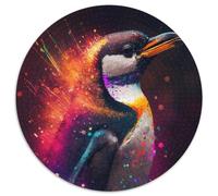 1000-teiliges Puzzle, Fantasie-Pinguin, runde Papppuzzles, entwickelt Hand-Auge-Koordinationsfähigkeiten, perfekt als Geburtstagsgeschenk, 1000 Stück (67,5x67,5cm)