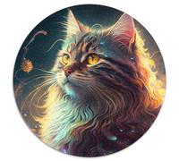 1000-teiliges Puzzle Fantasy Cat aus Karton mit interaktivem Familienspiel, ideales Geschenk für Kinder ab 14 Jahren, 1000 Teile (67,5x67,5cm)