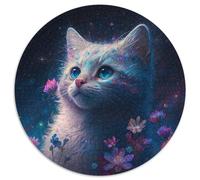 1000-teiliges Puzzle Fantasy Cat aus Karton mit interaktivem Familienspiel, ideales Geschenk für Kinder ab 14 Jahren, 1000 Teile (67,5x67,5cm)