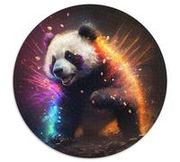 1000-teiliges Puzzle Fantasy Panda, runde Papppuzzles entwickeln Hand-Auge-Koordinationsfähigkeiten, perfekt als Geburtstagsgeschenk, 1000 Stück (67,5x67,5cm)