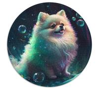 1000-teiliges Puzzle Fantasy Pommerscher Hund aus Pappe mit interaktivem Familienspiel, ideales Geschenk für Kinder ab 14 Jahren, 1000 Teile (67,5x67,5cm)