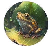 1000-teiliges Puzzle Frosch, 1000-teiliges rundes Puzzle, anspruchsvolles Denkspiel für Teenager, Spaß für den Spieleabend mit der Familie, 1000 Teile (67,5x67,5cm)